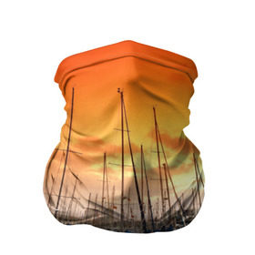 Бандана-труба 3D с принтом Barcelona в Санкт-Петербурге, 100% полиэстер, ткань с особыми свойствами — Activecool | плотность 150‒180 г/м2; хорошо тянется, но сохраняет форму | barcelona | spain | барселона | европа | закат | испания | каталония | море | парусник | фрегат | яхта