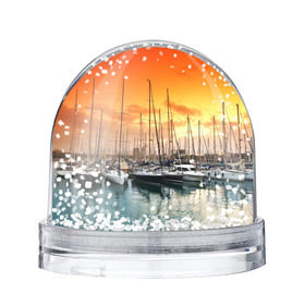 Снежный шар с принтом Barcelona в Санкт-Петербурге, Пластик | Изображение внутри шара печатается на глянцевой фотобумаге с двух сторон | barcelona | spain | барселона | европа | закат | испания | каталония | море | парусник | фрегат | яхта