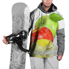 Накидка на куртку 3D с принтом Яблоки в Санкт-Петербурге, 100% полиэстер |  | Тематика изображения на принте: фрукты | яблоки