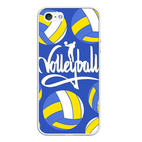 Чехол для iPhone 5/5S матовый с принтом Волейбол 6 в Санкт-Петербурге, Силикон | Область печати: задняя сторона чехла, без боковых панелей | volleyball | волейбол