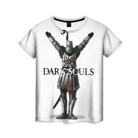 Женская футболка 3D с принтом Dark Souls 14 в Санкт-Петербурге, 100% полиэфир ( синтетическое хлопкоподобное полотно) | прямой крой, круглый вырез горловины, длина до линии бедер | 