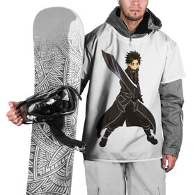 Накидка на куртку 3D с принтом Black в Санкт-Петербурге, 100% полиэстер |  | anime | kirito | real black swordsman | sword art online | аниме | асада | кирито | мастера меча онлайн | синон | чёрный мечник