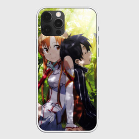 Чехол для iPhone 12 Pro с принтом Sword Art Online в Санкт-Петербурге, силикон | область печати: задняя сторона чехла, без боковых панелей | Тематика изображения на принте: anime | asuna | kirito | sword art online | аниме | асуна | кирито | мастера меча онлайн