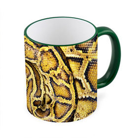 Кружка 3D с принтом Змея в Санкт-Петербурге, керамика | ёмкость 330 мл | snake | анаконда | гадюка | змеиная | змея | кобра | кожа | кожура | удав | уж | червь | червяк | яд