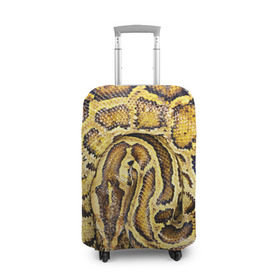 Чехол для чемодана 3D с принтом Змея в Санкт-Петербурге, 86% полиэфир, 14% спандекс | двустороннее нанесение принта, прорези для ручек и колес | snake | анаконда | гадюка | змеиная | змея | кобра | кожа | кожура | удав | уж | червь | червяк | яд