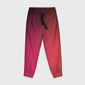 Детские брюки 3D с принтом Размытие в Санкт-Петербурге, 100% полиэстер | манжеты по низу, эластичный пояс регулируется шнурком, по бокам два кармана без застежек, внутренняя часть кармана из мелкой сетки | красный | размытый фон | розовый