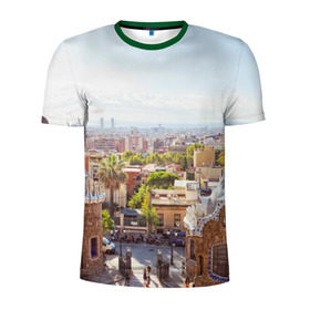 Мужская футболка 3D спортивная с принтом Барселона (Испания) в Санкт-Петербурге, 100% полиэстер с улучшенными характеристиками | приталенный силуэт, круглая горловина, широкие плечи, сужается к линии бедра | barcelona | europe | spain | барселона | европа | ес | испания | каталония | отдых | отпуск | туризм