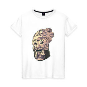 Женская футболка хлопок с принтом Giant Dad 2 в Санкт-Петербурге, 100% хлопок | прямой крой, круглый вырез горловины, длина до линии бедер, слегка спущенное плечо | 2 | 3 | casual | daddy | dark souls | ds2 | ds3 | дарк соулс | дс