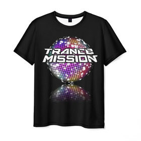 Мужская футболка 3D с принтом Trancemission в Санкт-Петербурге, 100% полиэфир | прямой крой, круглый вырез горловины, длина до линии бедер | trancemission |   |  trance mission | транс миссия | трансмиссия