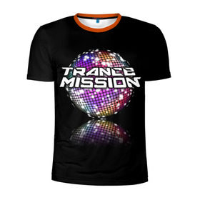 Мужская футболка 3D спортивная с принтом Trancemission в Санкт-Петербурге, 100% полиэстер с улучшенными характеристиками | приталенный силуэт, круглая горловина, широкие плечи, сужается к линии бедра | trancemission |   |  trance mission | транс миссия | трансмиссия