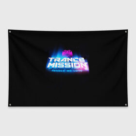 Флаг-баннер с принтом Trancemission 2 в Санкт-Петербурге, 100% полиэстер | размер 67 х 109 см, плотность ткани — 95 г/м2; по краям флага есть четыре люверса для крепления | trancemission |   |  trance mission | транс миссия | трансмиссия
