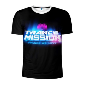 Мужская футболка 3D спортивная с принтом Trancemission 2 в Санкт-Петербурге, 100% полиэстер с улучшенными характеристиками | приталенный силуэт, круглая горловина, широкие плечи, сужается к линии бедра | trancemission |   |  trance mission | транс миссия | трансмиссия