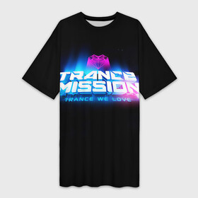 Платье-футболка 3D с принтом Trancemission 2 в Санкт-Петербурге,  |  | trancemission |   |  trance mission | транс миссия | трансмиссия