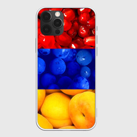 Чехол для iPhone 12 Pro Max с принтом Флаг Армении в Санкт-Петербурге, Силикон |  | Тематика изображения на принте: армения | гранат | персик | слива | страны | флаг армении | фрукты