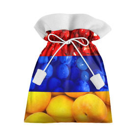 Подарочный 3D мешок с принтом Флаг Армении в Санкт-Петербурге, 100% полиэстер | Размер: 29*39 см | армения | гранат | персик | слива | страны | флаг армении | фрукты