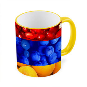 Кружка 3D с принтом Флаг Армении в Санкт-Петербурге, керамика | ёмкость 330 мл | армения | гранат | персик | слива | страны | флаг армении | фрукты