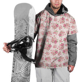 Накидка на куртку 3D с принтом Fashion sweet flower в Санкт-Петербурге, 100% полиэстер |  | паттерны | розовый | розы | узор