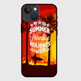 Чехол для iPhone 13 mini с принтом Summer Surf 2 в Санкт-Петербурге,  |  | beach | party | summer | swag | trend | вечеринка | лето | популярное | сваг | свег | тренд | хит