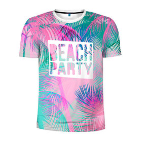 Мужская футболка 3D спортивная с принтом Beach Party 2 в Санкт-Петербурге, 100% полиэстер с улучшенными характеристиками | приталенный силуэт, круглая горловина, широкие плечи, сужается к линии бедра | beach | party | summer | swag | trend | вечеринка | лето | популярное | сваг | свег | тренд | хит