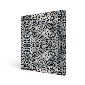 Холст квадратный с принтом White Jaguar в Санкт-Петербурге, 100% ПВХ |  | Тематика изображения на принте: барс | леопард | ягуар