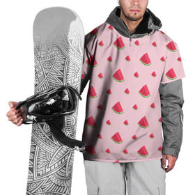 Накидка на куртку 3D с принтом Сочные арбузики в Санкт-Петербурге, 100% полиэстер |  | Тематика изображения на принте: арбузы | арт | еда | лето | фрукты