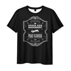 Мужская футболка 3D с принтом Peaky Blinders 3 в Санкт-Петербурге, 100% полиэфир | прямой крой, круглый вырез горловины, длина до линии бедер | peaky blinders | козырьки | козырьки сериал | острые козырьки | томас шелби