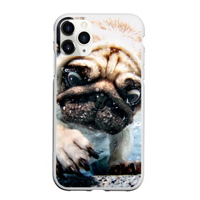 Чехол для iPhone 11 Pro матовый с принтом Мопс в Санкт-Петербурге, Силикон |  | Тематика изображения на принте: animal | breed | bubbles | diving | dog | eyes bulging | pug | water | вода | выпученные | глаза | животное | мопс | ныряет | порода | пузыри | собака