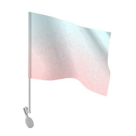 Флаг для автомобиля с принтом Pink Blue Gradient в Санкт-Петербурге, 100% полиэстер | Размер: 30*21 см | blu | gradient | pink | голубое | градиент | розовое