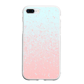 Чехол для iPhone 7Plus/8 Plus матовый с принтом Pink Blue Gradient в Санкт-Петербурге, Силикон | Область печати: задняя сторона чехла, без боковых панелей | blu | gradient | pink | голубое | градиент | розовое