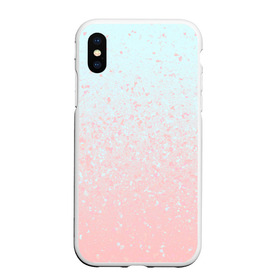 Чехол для iPhone XS Max матовый с принтом Pink Blue Gradient в Санкт-Петербурге, Силикон | Область печати: задняя сторона чехла, без боковых панелей | blu | gradient | pink | голубое | градиент | розовое