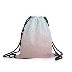 Рюкзак-мешок 3D с принтом Pink Blue Gradient в Санкт-Петербурге, 100% полиэстер | плотность ткани — 200 г/м2, размер — 35 х 45 см; лямки — толстые шнурки, застежка на шнуровке, без карманов и подкладки | blu | gradient | pink | голубое | градиент | розовое