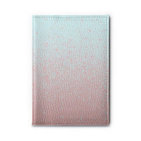 Обложка для автодокументов с принтом Pink Blue Gradient в Санкт-Петербурге, натуральная кожа |  размер 19,9*13 см; внутри 4 больших “конверта” для документов и один маленький отдел — туда идеально встанут права | blu | gradient | pink | голубое | градиент | розовое