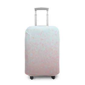 Чехол для чемодана 3D с принтом Pink Blue Gradient в Санкт-Петербурге, 86% полиэфир, 14% спандекс | двустороннее нанесение принта, прорези для ручек и колес | blu | gradient | pink | голубое | градиент | розовое