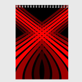 Скетчбук с принтом Красные линии 1 в Санкт-Петербурге, 100% бумага
 | 48 листов, плотность листов — 100 г/м2, плотность картонной обложки — 250 г/м2. Листы скреплены сверху удобной пружинной спиралью | геометрия