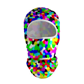 Балаклава 3D с принтом Цветной шум в Санкт-Петербурге, 100% полиэстер, ткань с особыми свойствами — Activecool | плотность 150–180 г/м2; хорошо тянется, но при этом сохраняет форму. Закрывает шею, вокруг отверстия для глаз кайма. Единый размер | камуфляж