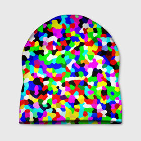 Шапка 3D с принтом Цветной шум в Санкт-Петербурге, 100% полиэстер | универсальный размер, печать по всей поверхности изделия | камуфляж