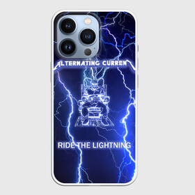 Чехол для iPhone 13 Pro с принтом Metallica   Ride the Lightning в Санкт-Петербурге,  |  | Тематика изображения на принте: album | metal | metallica | ride the lightning | rock | альбом | метал | металлика | молния | рок