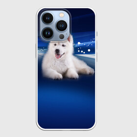 Чехол для iPhone 13 Pro с принтом Щенок хаски в Санкт-Петербурге,  |  | Тематика изображения на принте: кутёнок | прикольные картинки | собака | хаска | щенок