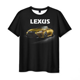 Мужская футболка 3D с принтом Lexus в Санкт-Петербурге, 100% полиэфир | прямой крой, круглый вырез горловины, длина до линии бедер | lexus | авто | автомобиль | лексус | машина