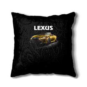 Подушка 3D с принтом Lexus в Санкт-Петербурге, наволочка – 100% полиэстер, наполнитель – холлофайбер (легкий наполнитель, не вызывает аллергию). | состоит из подушки и наволочки. Наволочка на молнии, легко снимается для стирки | lexus | авто | автомобиль | лексус | машина