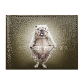 Обложка для студенческого билета с принтом Бульдог английский в Санкт-Петербурге, натуральная кожа | Размер: 11*8 см; Печать на всей внешней стороне | Тематика изображения на принте: animals | breed | dog | english bulldog | funny | joke | pants | surrealism | бульдог английский | животное | порода | прикол | собака | сюрреализм | шутка