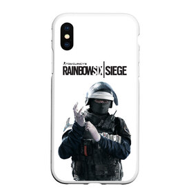 Чехол для iPhone XS Max матовый с принтом Rainbow Six Siege в Санкт-Петербурге, Силикон | Область печати: задняя сторона чехла, без боковых панелей | rainbow six | tom clancy’s