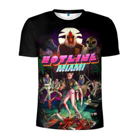 Мужская футболка 3D спортивная с принтом Hotline Miami 17 в Санкт-Петербурге, 100% полиэстер с улучшенными характеристиками | приталенный силуэт, круглая горловина, широкие плечи, сужается к линии бедра | game | hotline miami | hotlinemiami | игры | майями | хотлайн | хотланй майами