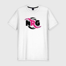 Мужская футболка премиум с принтом cs:go - NRG Team в Санкт-Петербурге, 92% хлопок, 8% лайкра | приталенный силуэт, круглый вырез ворота, длина до линии бедра, короткий рукав | Тематика изображения на принте: 