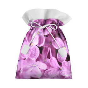 Подарочный 3D мешок с принтом Цветы сирени в Санкт-Петербурге, 100% полиэстер | Размер: 29*39 см | Тематика изображения на принте: девушкам | сирень | цветы