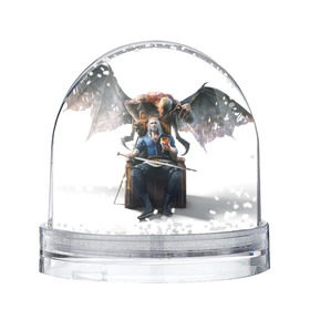 Снежный шар с принтом The Witcher в Санкт-Петербурге, Пластик | Изображение внутри шара печатается на глянцевой фотобумаге с двух сторон | witcher | ведьмак | геральт