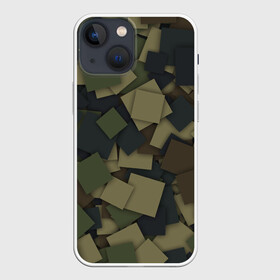 Чехол для iPhone 13 mini с принтом Квадраты. Камуфляж в Санкт-Петербурге,  |  | camo | геометрия | камо