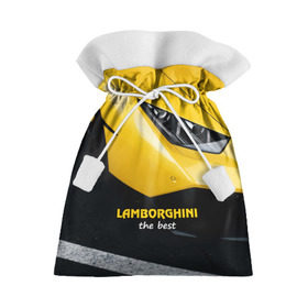Подарочный 3D мешок с принтом Lamborghini the best в Санкт-Петербурге, 100% полиэстер | Размер: 29*39 см | авто | автомобиль | ламборгини