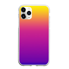 Чехол для iPhone 11 Pro матовый с принтом Чёткий градиент в Санкт-Петербурге, Силикон |  | cs:go | градиент | диджей | желтый | музыка | розовый | синий | фиолетовый | чёткий