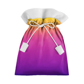 Подарочный 3D мешок с принтом Чёткий градиент в Санкт-Петербурге, 100% полиэстер | Размер: 29*39 см | cs:go | градиент | диджей | желтый | музыка | розовый | синий | фиолетовый | чёткий